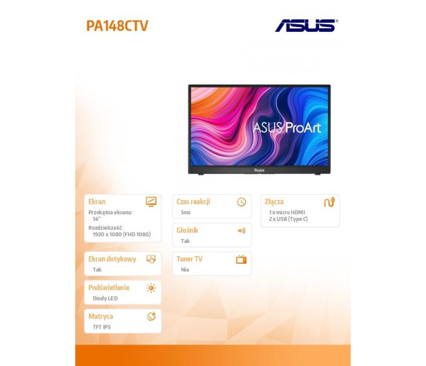 ASUS ProArt PA148CTV - 637268 - zdjęcie 6